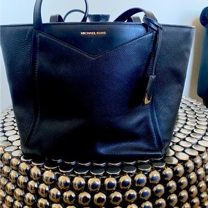 Michael Kors Whitney ,large black leather bag.